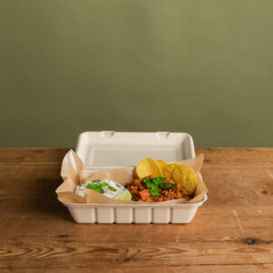 Alternative view of BOX BAGASSE BROWN DUNI 850 ML