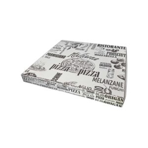 CARTONI PIZZA 32x32x4h CHIUSURA AMERICANA