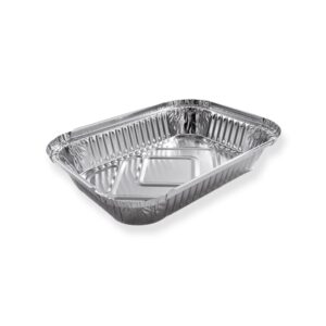 VASCHETTA ALLUMINIO 2 PORZIONI BASSA CON LEMBO