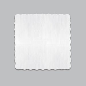 TOVAGLIOLO BIANCO MERLETTATO 16X16