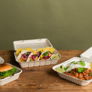 Alternative view of BOX BAGASSE BROWN DUNI 475 ML