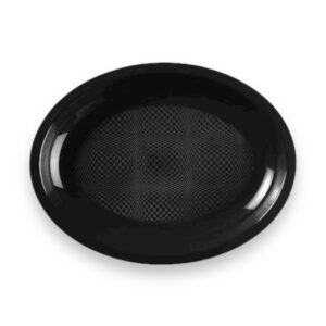 PIATTO OVALE NERO CM 25,5X19