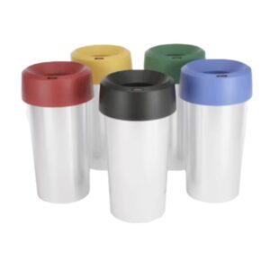 Alternative view of CONTENITORE ROUND 50 LT ARGENTO