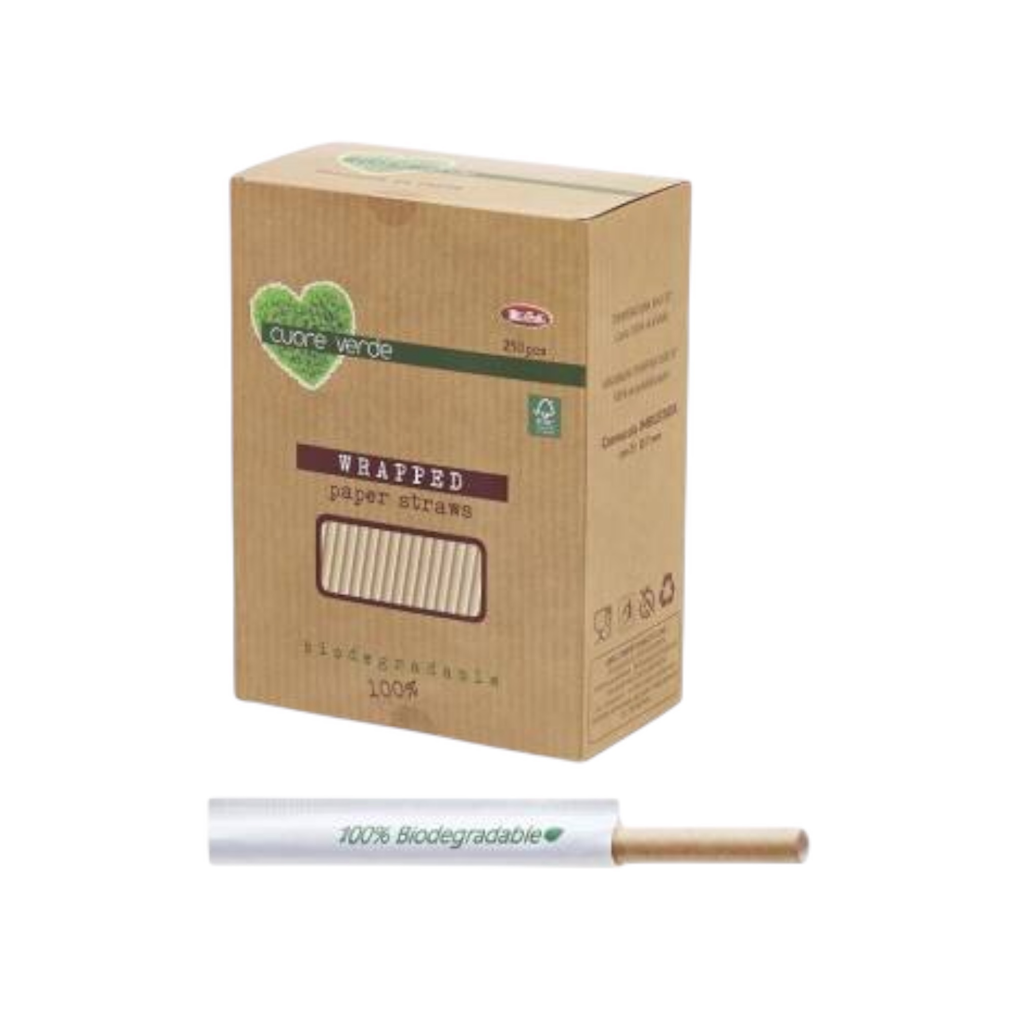 CANNUCCIA CARTA KRAFT IMBUSTATA