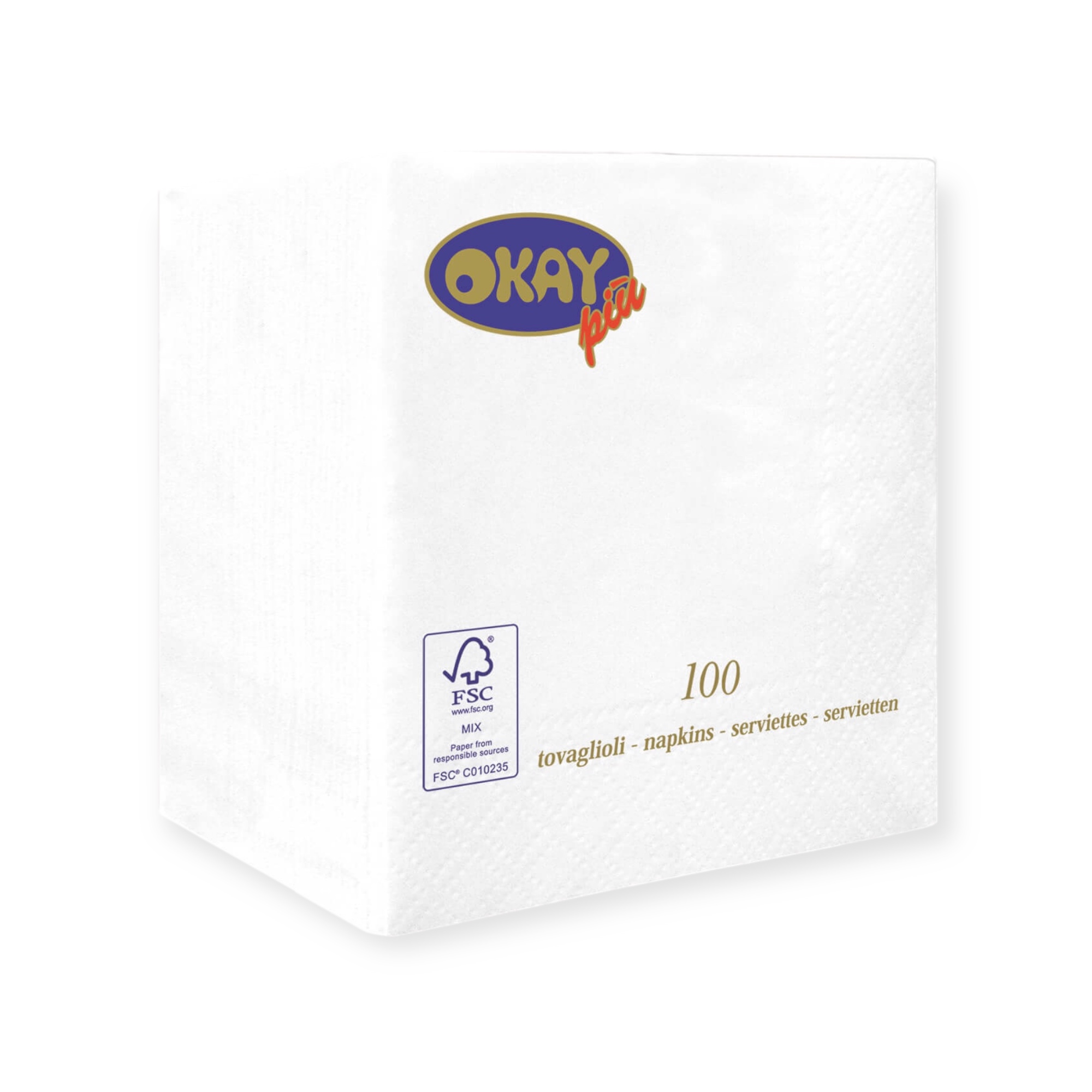 TOVAGLIOLO CELLULOSA BIANCO 25X25 2V