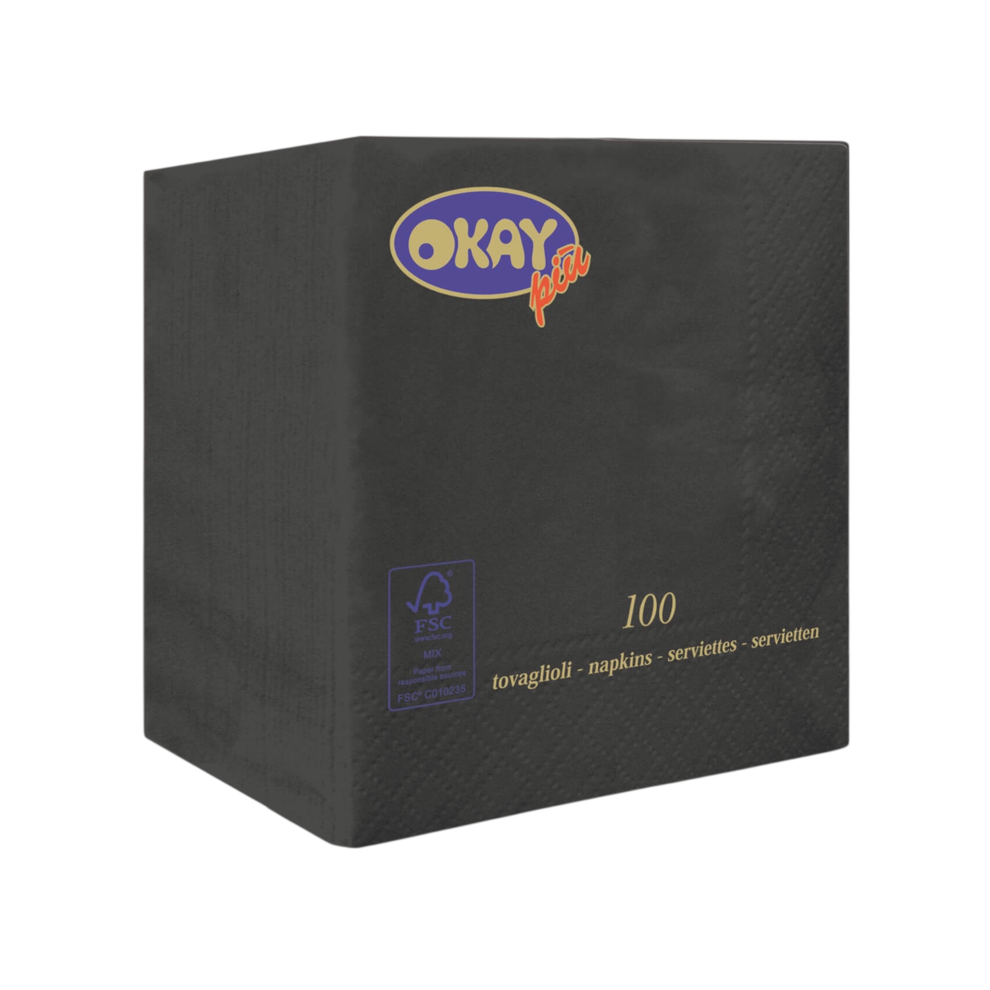 TOVAGLIOLO CELLULOSA NERO 25X25 2V