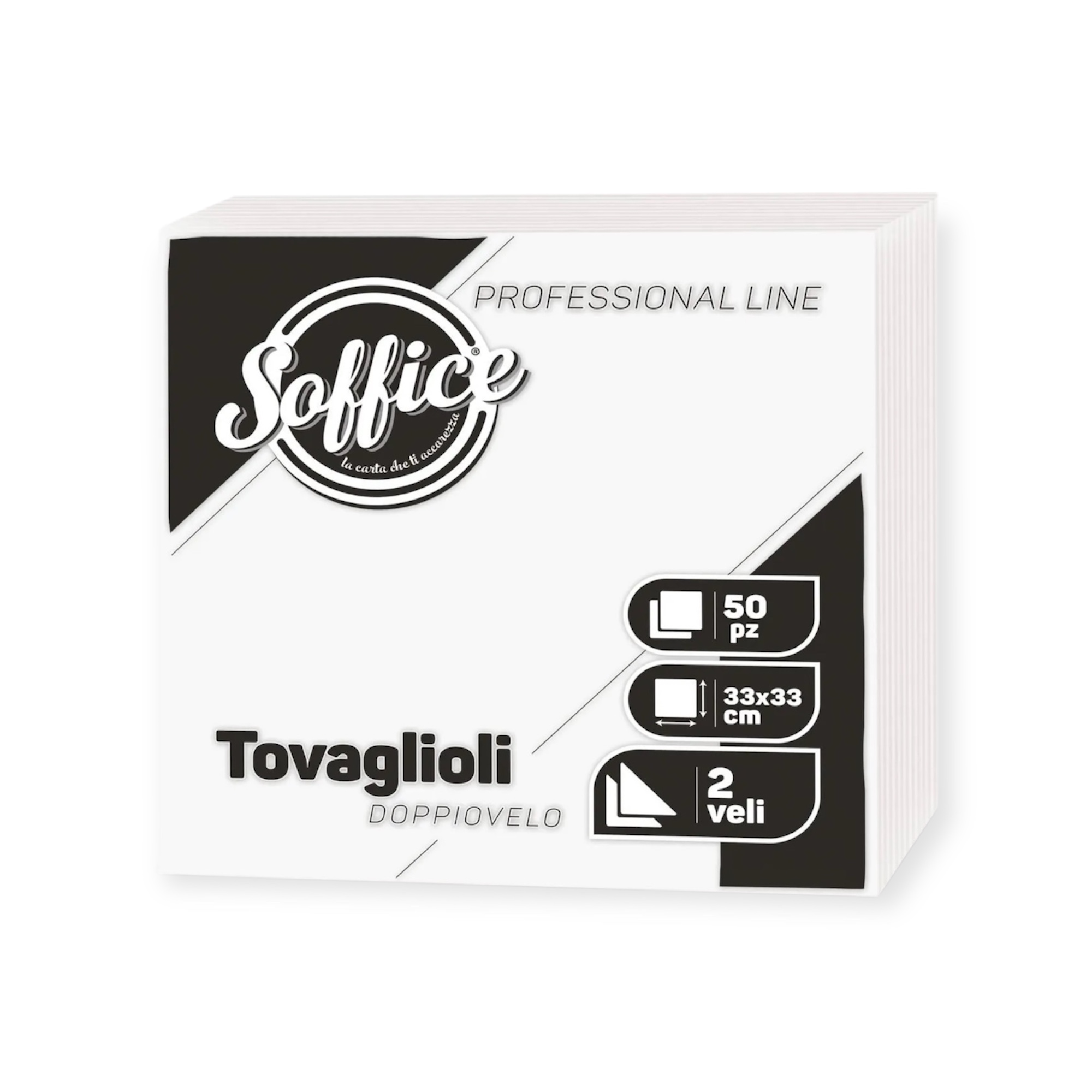 TOVAGLIOLO BIANCO 33x33 2 VELI