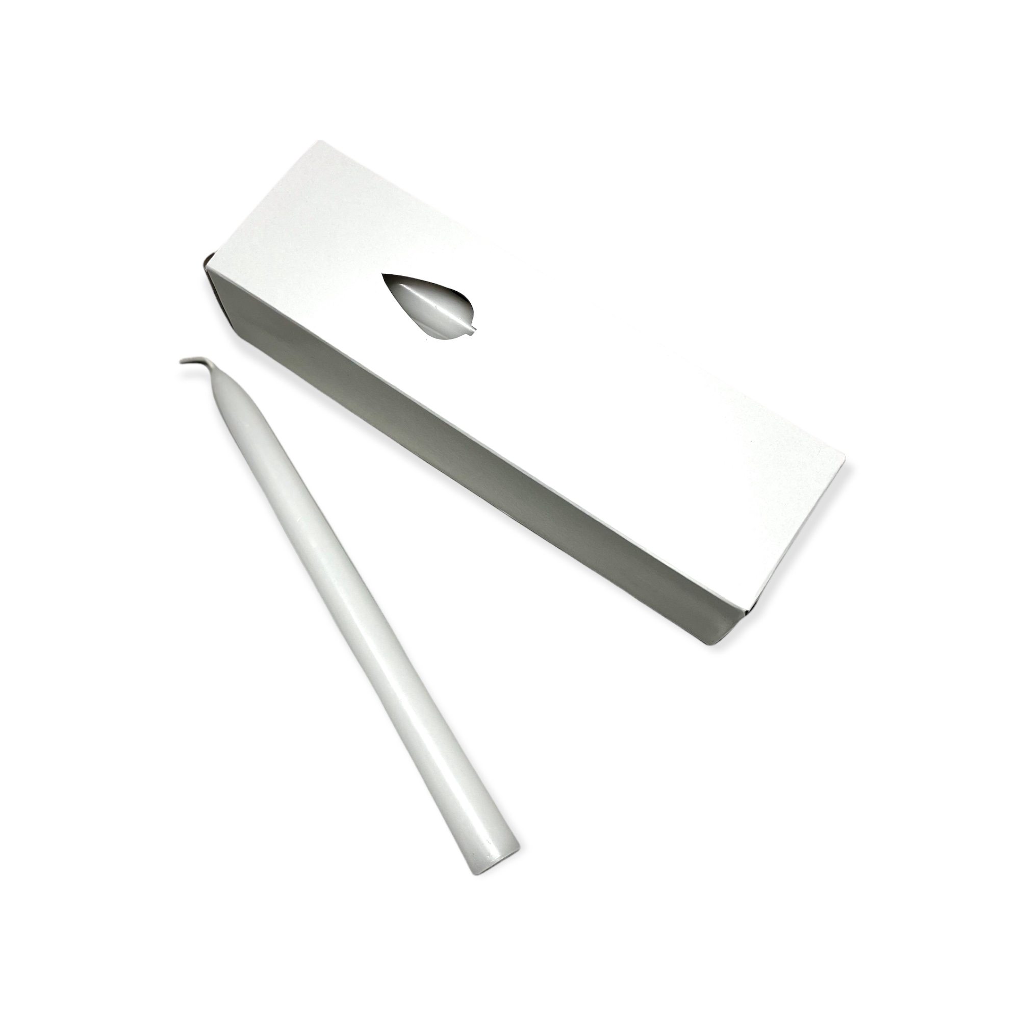 CANDELE CONICHE BIANCHE