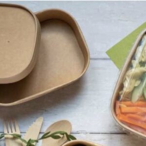 Alternative view of VASCHETTA RETTANGOLARE IN CARTONE AVANA 1000 ML