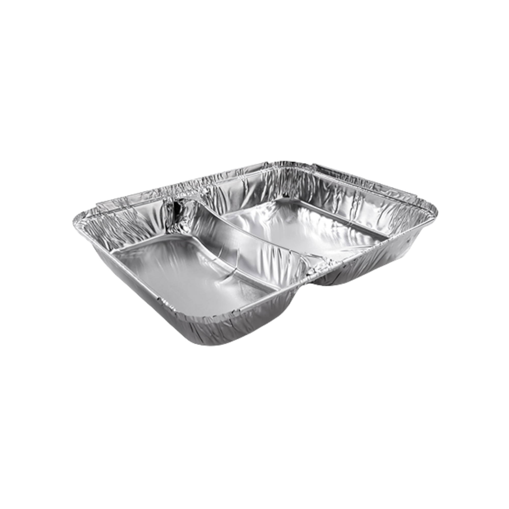 R80L VASCHETTA ALLUMINIO 2 SCOMPARTI CON LEMBO